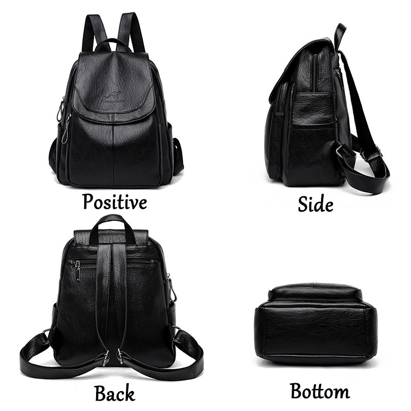 Leather Backpack Vintage - Kadınlar için Vintage Yumuşak Deri Sırt
