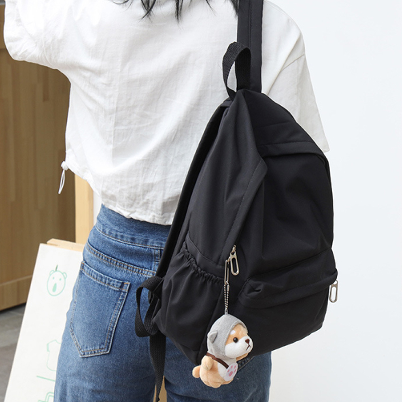 Fashion Backpack Women - Kadın Düz Renk Günlük Sırt Çantası