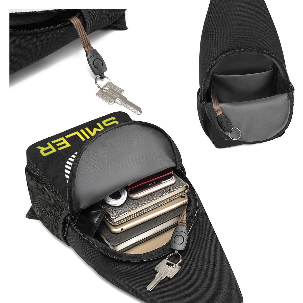 The Smiler Alton Towers Merch  - Sling Backpack Shoulder incelemesi ve fiyatı