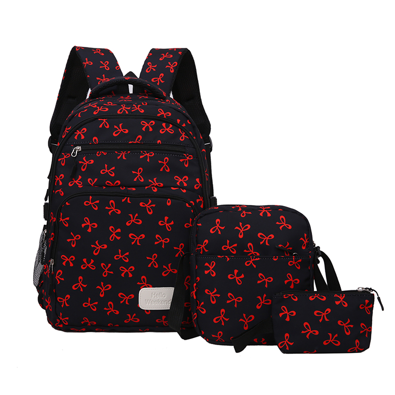 3 Parçalı Sevimli Fiyonk Baskı - Sling Backpack Shoulder incelemesi ve fiyatı