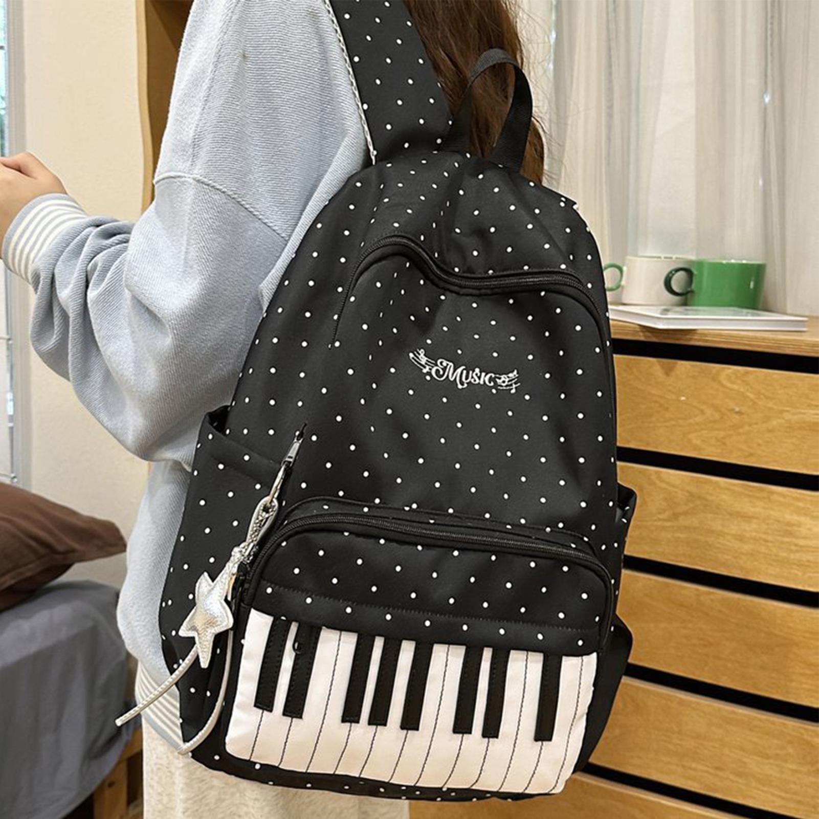 Piyano Baskılı Seyahat Sırt Ça - Fashion Backpack Women incelemesi ve fiyatı